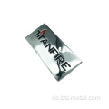 Zink Label Möbel Brand Metal Logo -Namenschild